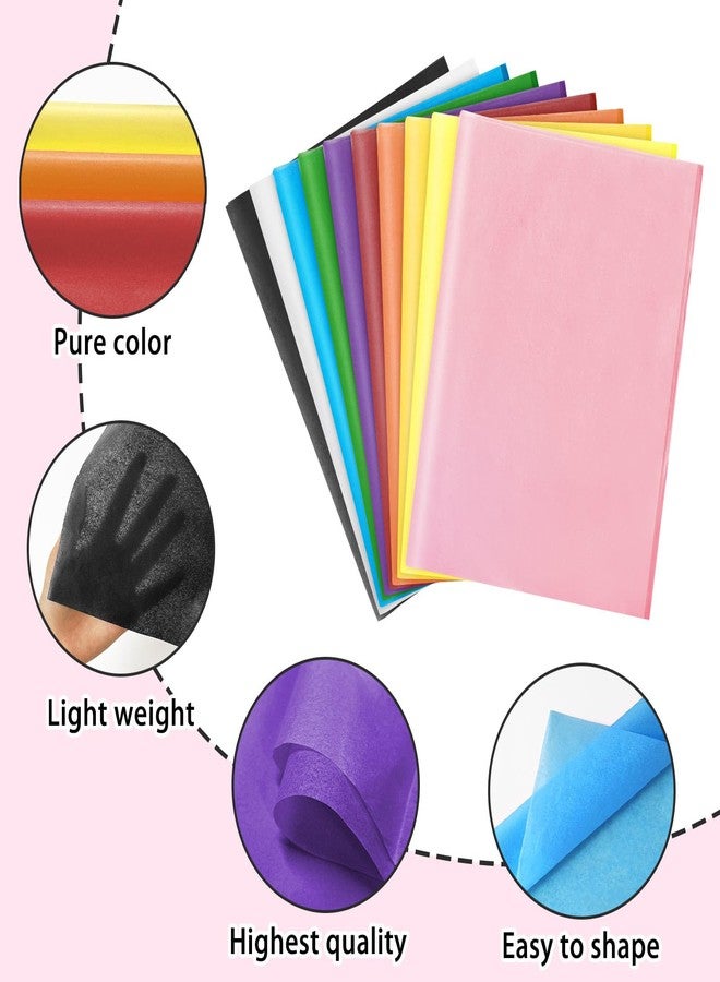 Laidans 120 Sheets 20"X14" Colored Tissue Paper for Gift Bags Wrapping, Art Tissue Paper Bulk for Weddings Birthday Party Crafts Decoration, 10 Colors - Image 3